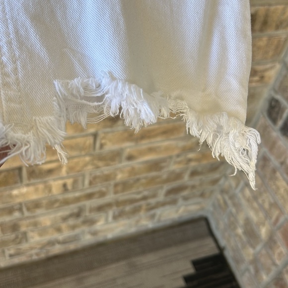 Free People White Jeans distressed style button fly size 27 - Picture 5 of 12